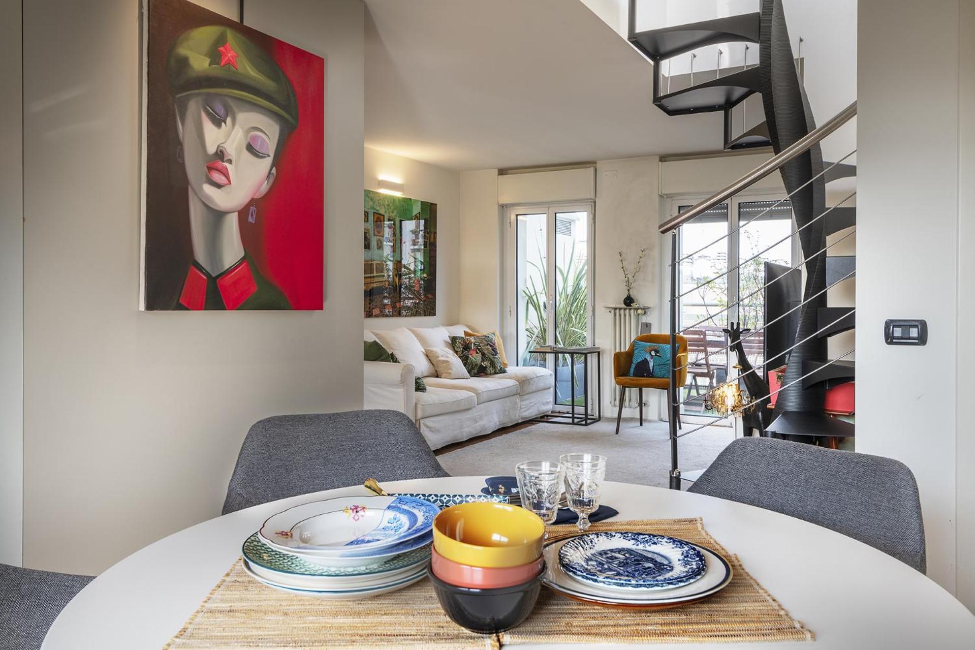 Giresio 41 - Your Penthouse With Rooftop Garden In Milano Navigli - Wifi Esterno foto