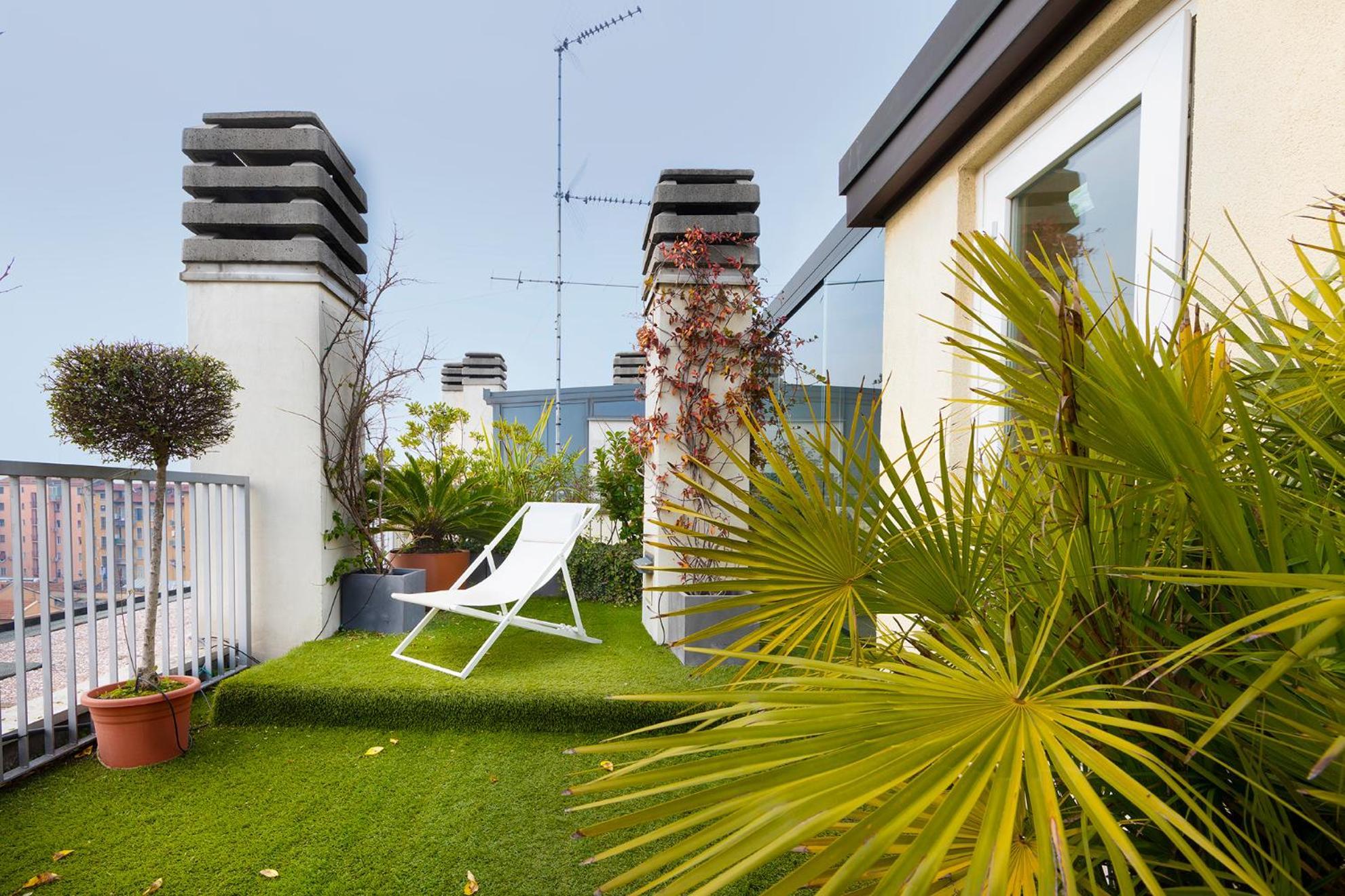 Giresio 41 - Your Penthouse With Rooftop Garden In Milano Navigli - Wifi Esterno foto